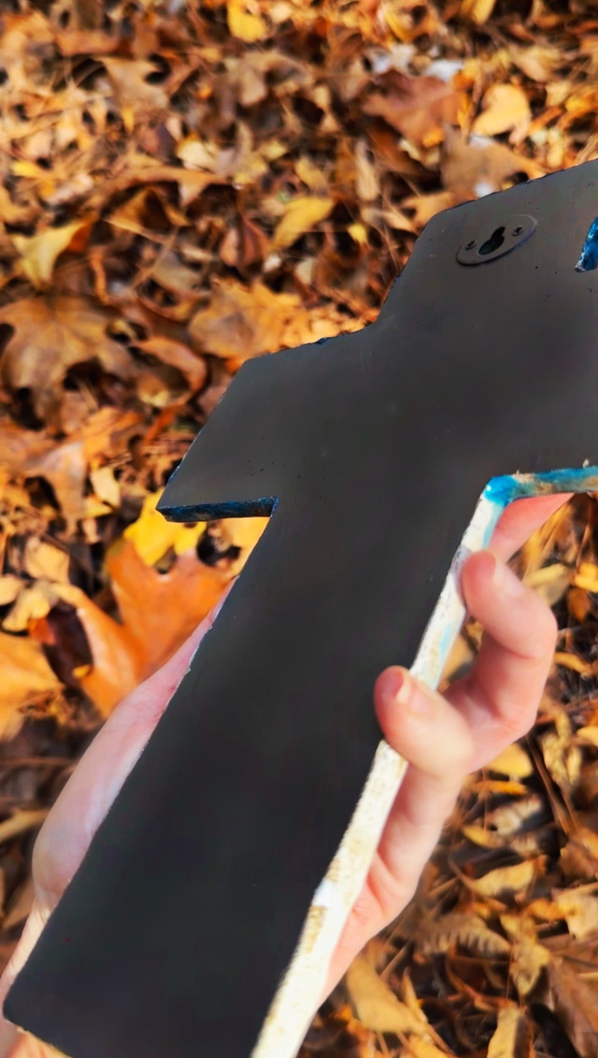 Solid Stone Wall Cross