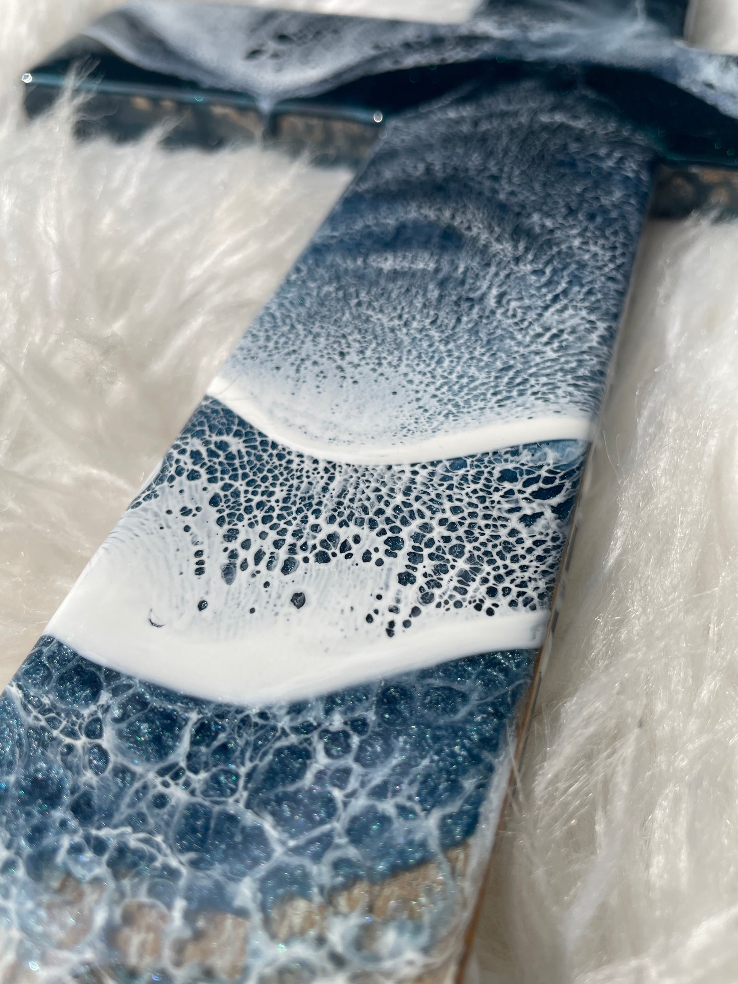 Footprints In The Sand Wall Cross