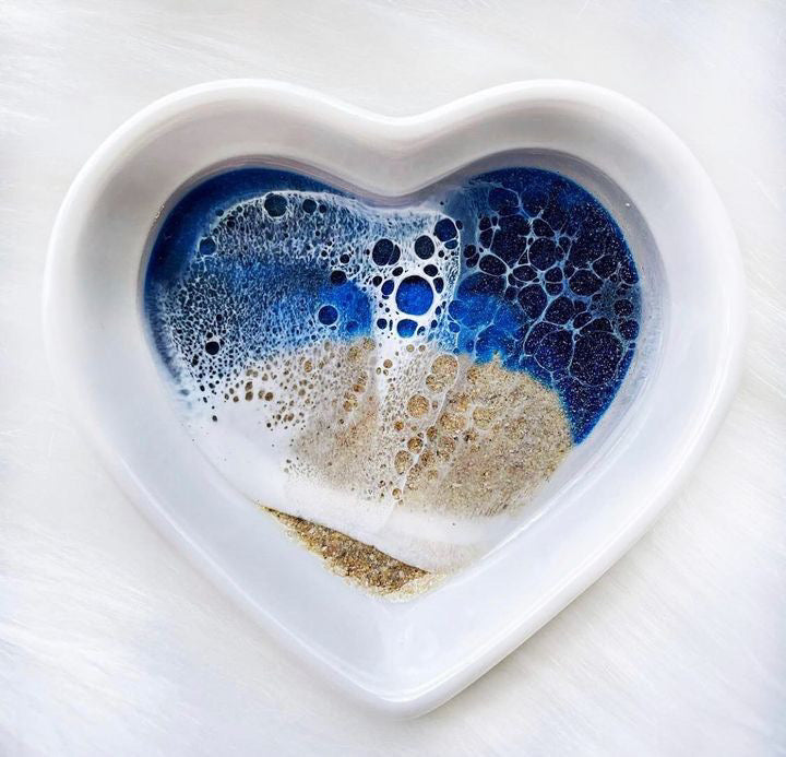 Porcelain Heart Ring Dish