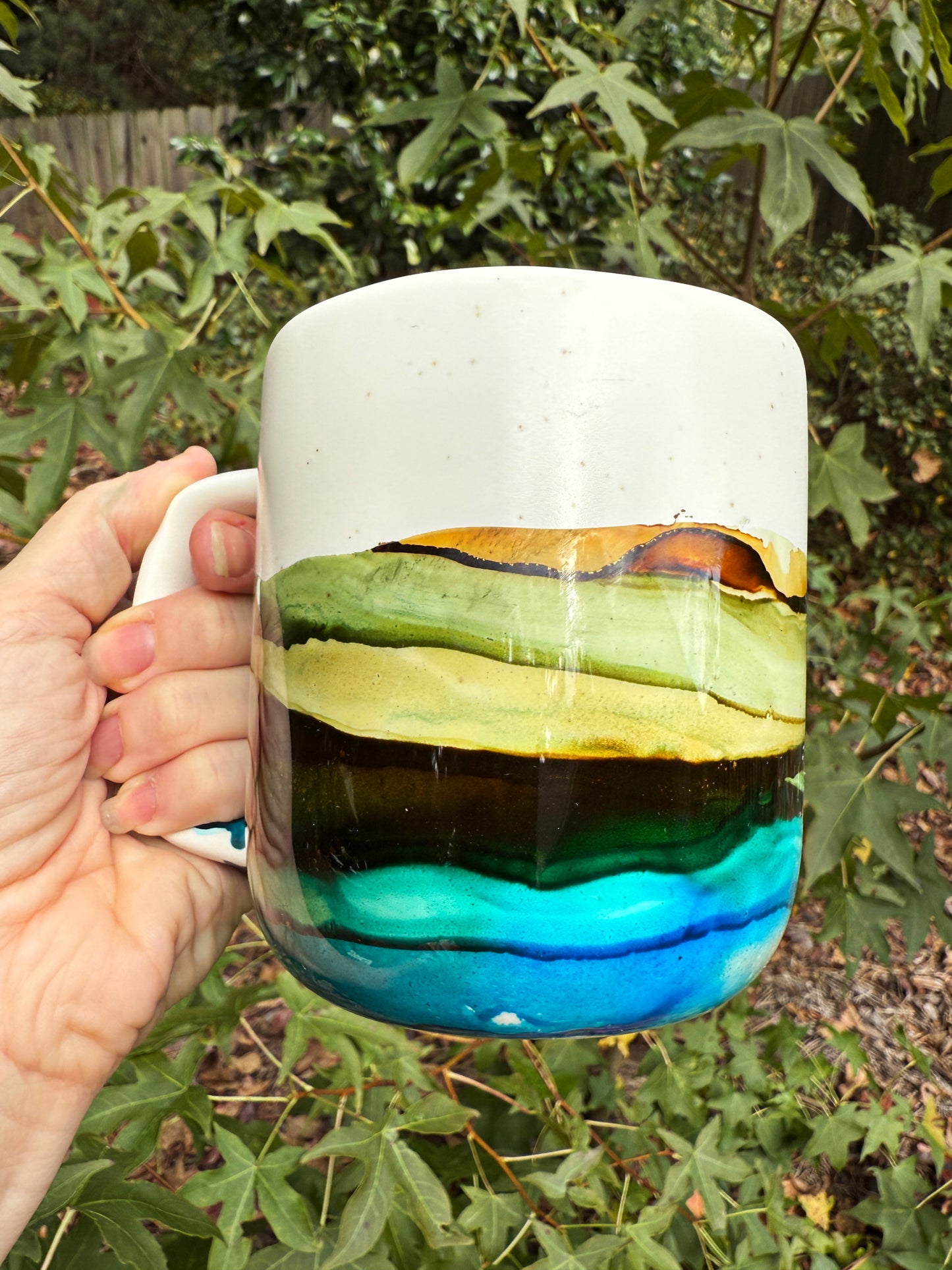 Crater Lake Hand Painted Mug