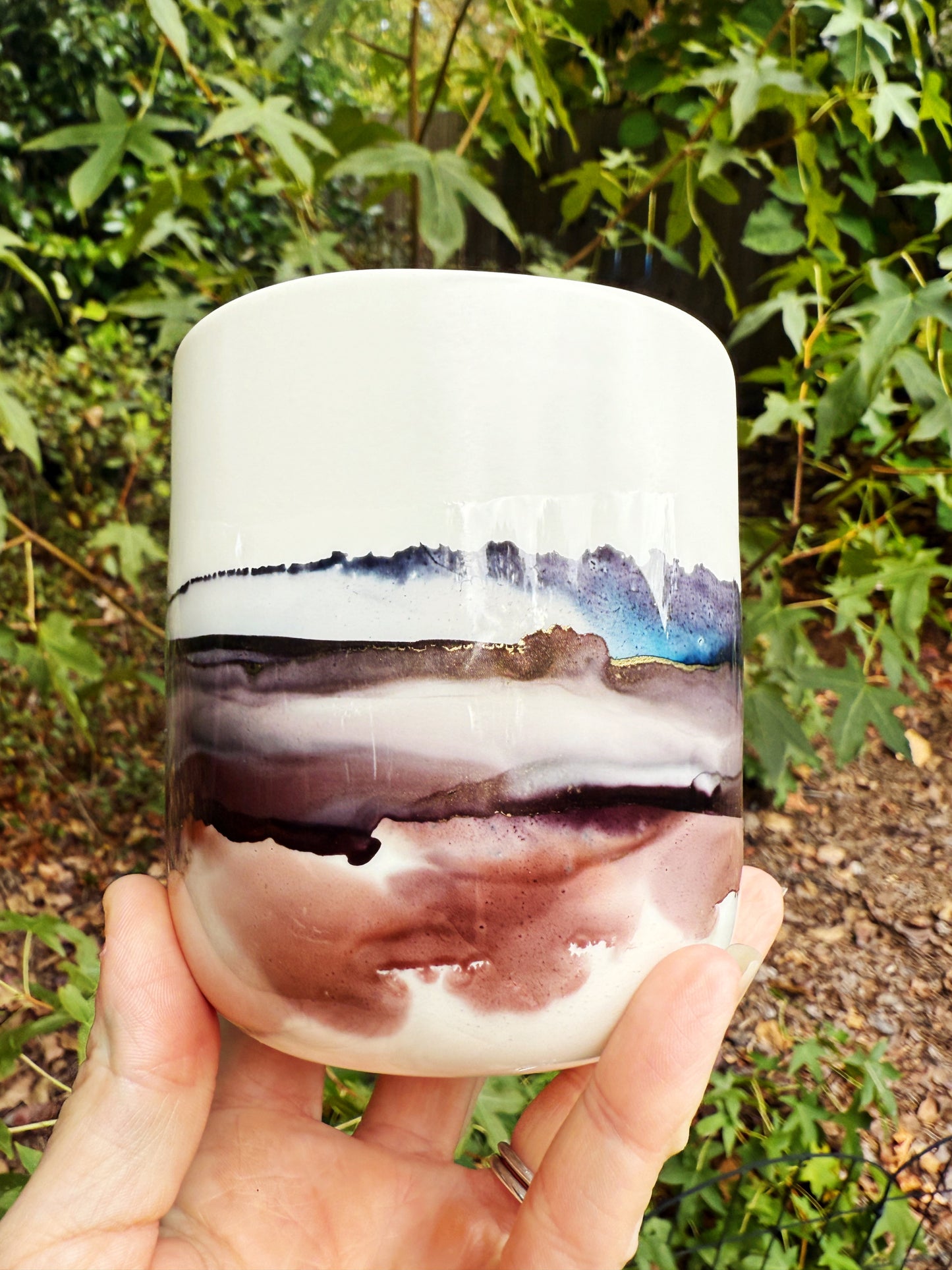 Death Valley Hand Painted Mug