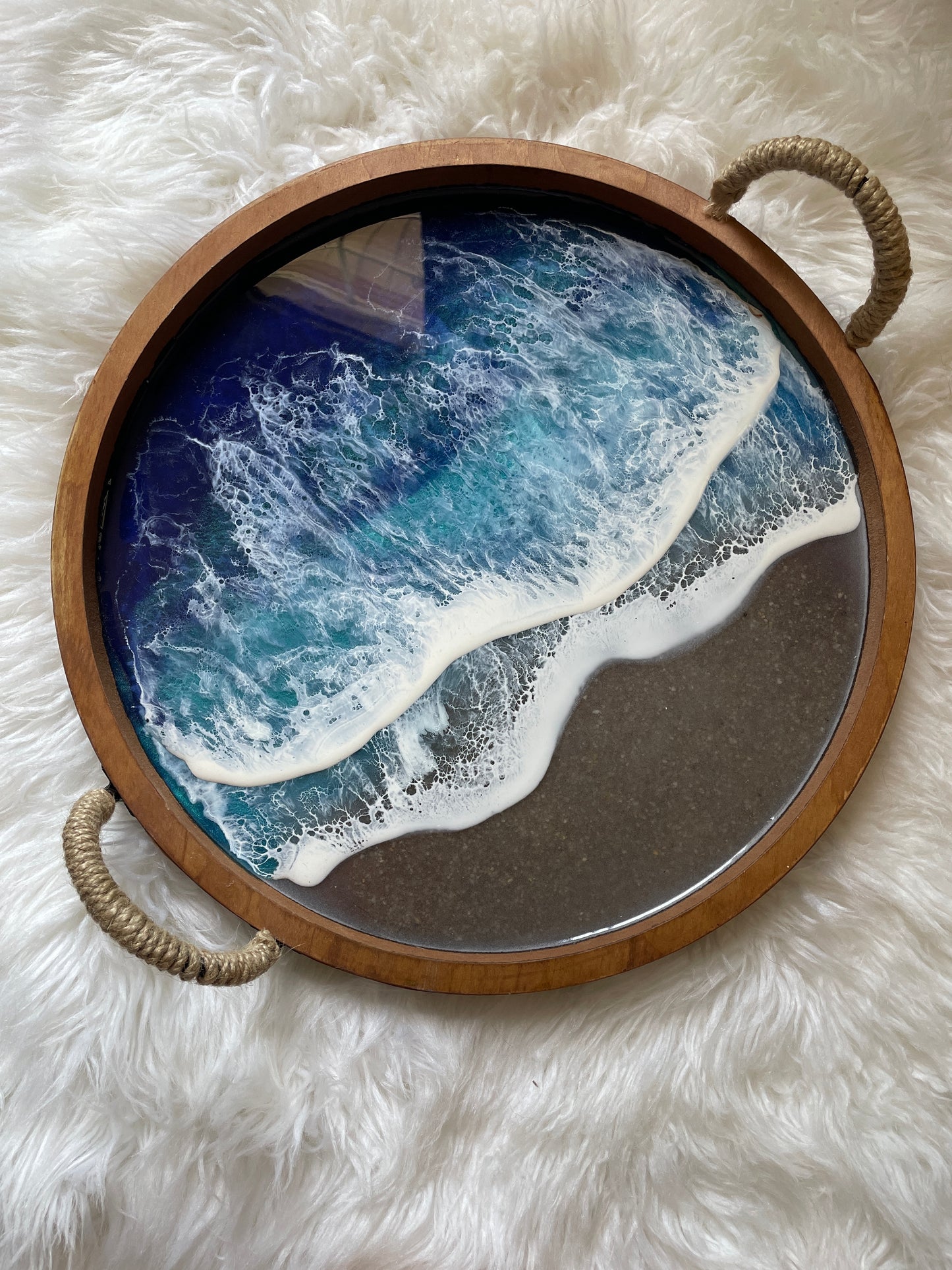 Coastal Coffee Table Tray