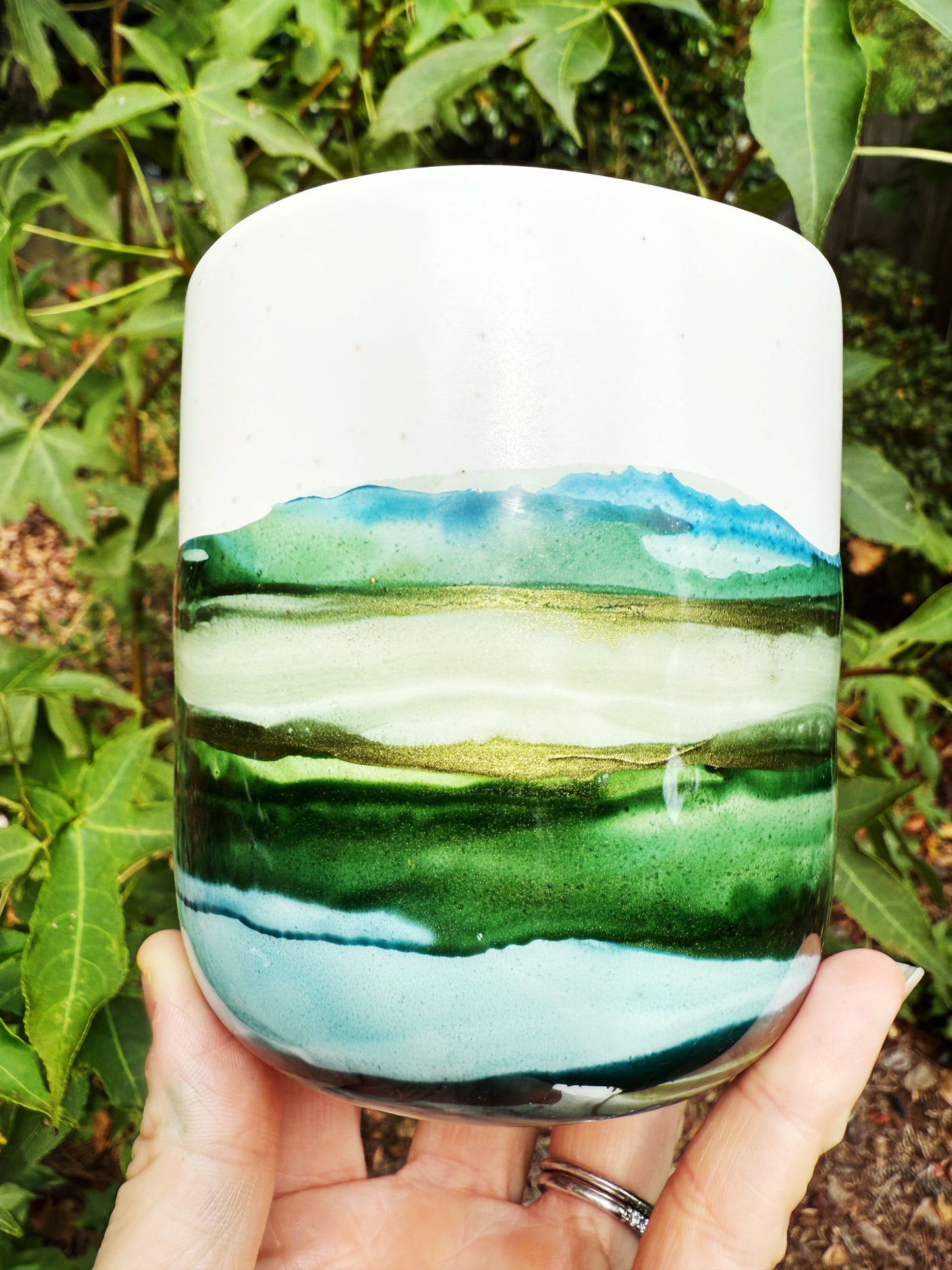 Rocky Mountain Hand Painted Mug
