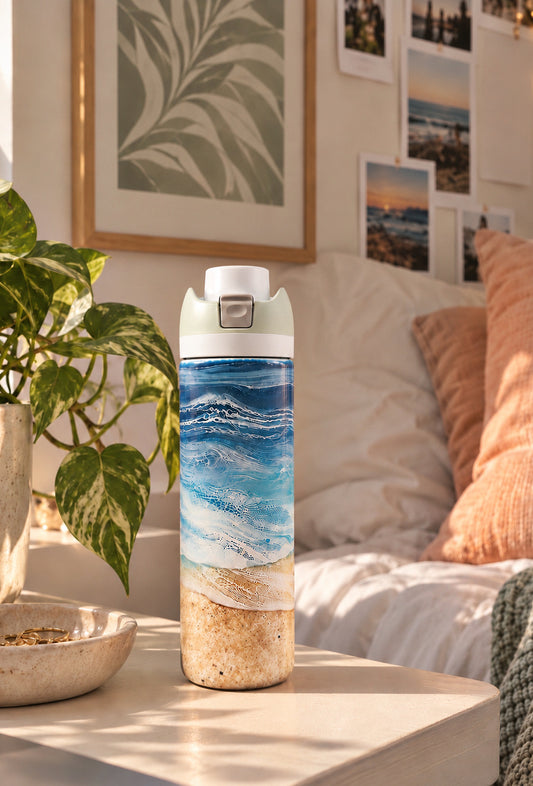 Handmade Coastal Owala® with Real Outer Banks Sand