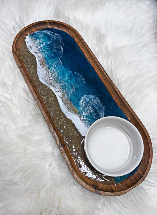 Coastal Chips & Dip Serving Tray