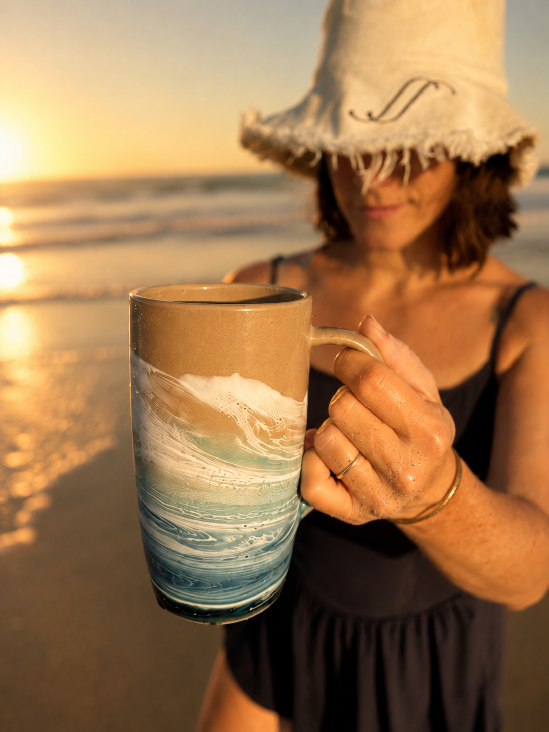 Coastal Ceramic Travel Mug | 20 oz