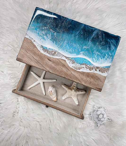Rustic Coastal Jewelry Box