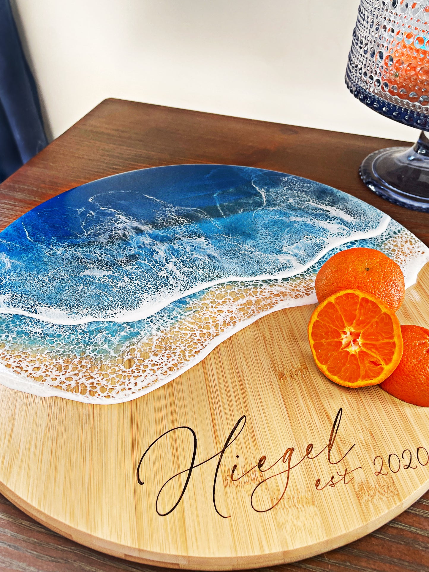 Coastal 14" Bamboo Turntable