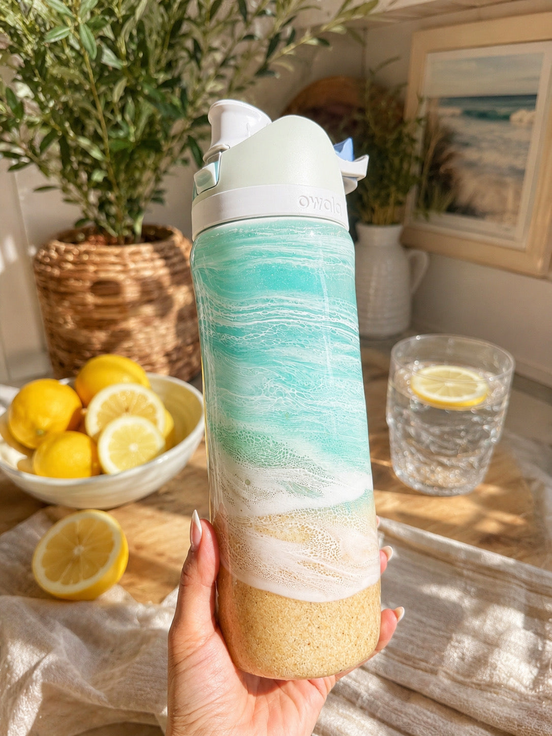 Owala FreeSip Beach Sand Coastal Water Bottle
