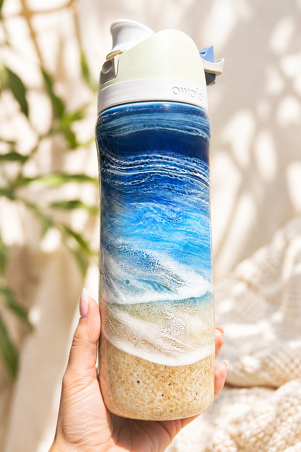 Owala FreeSip Beach Sand Coastal Water Bottle
