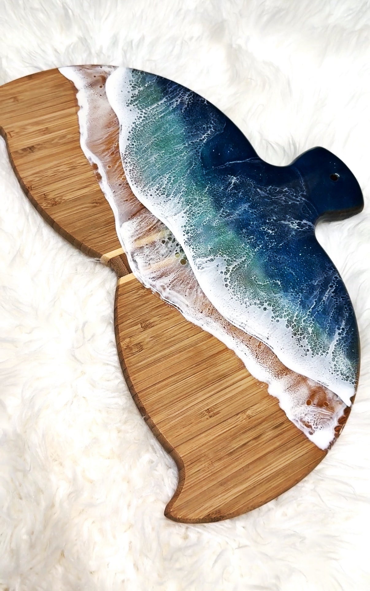 Shimmering Whale Tail Charcuterie Board