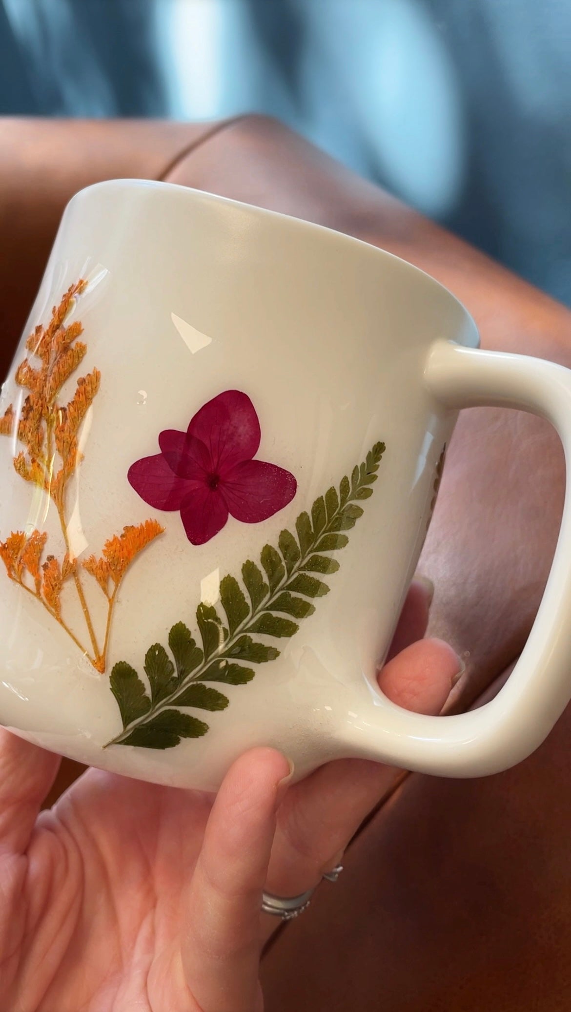 Stemmed Wildflower Wine Glass