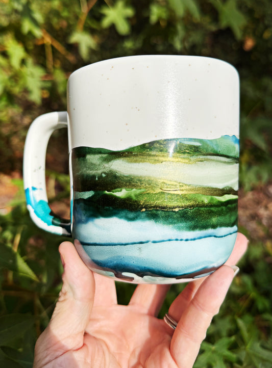 Rocky Mountain Hand Painted Mug