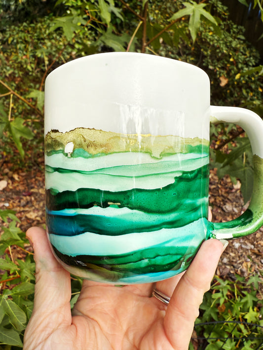 Olympic Artisan Hand Painted Mug