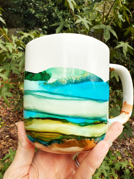 Zion Artisan Hand Painted Mug